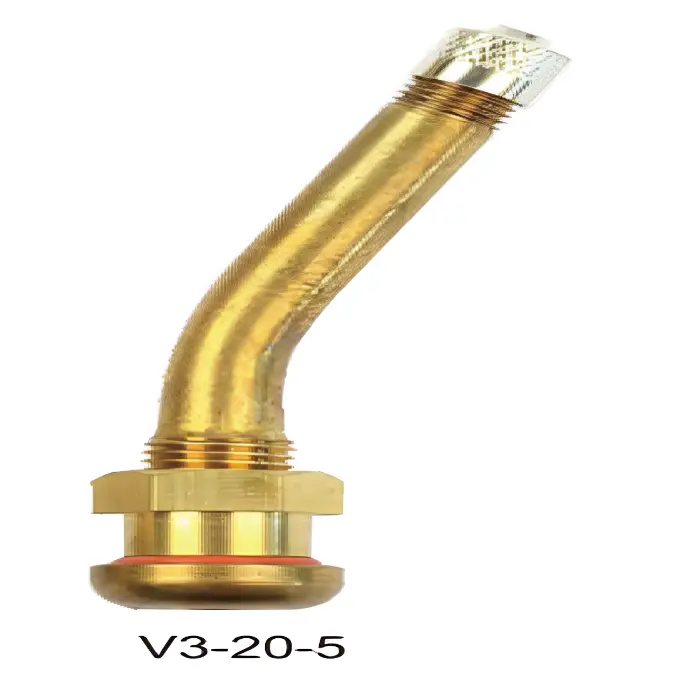 Van lốp xe không săm cho cho xe tải và xe buýt (cong - đầu chụp thép), dài 40mm