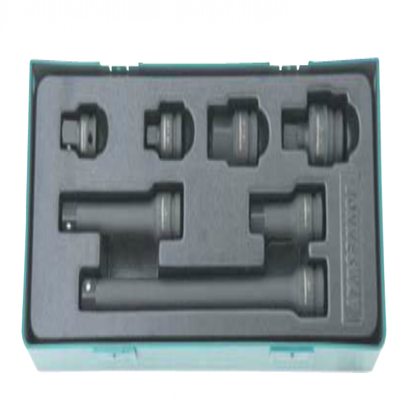 Bộ đầu chuyển đổi khẩu cho súng vặn ốc 1/2", 7 chi tiết