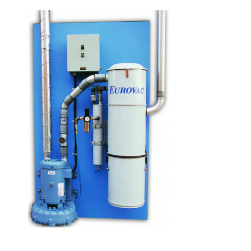 Máy hút bụi chà matit trung tâm 10 Hp (5.2 Kw), Lọc Cyclonic (Kiểu treo tường)