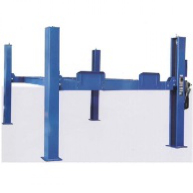 Cầu nâng 4 trụ 4 tấn, bàn nâng phẳng (3 pha, màu xanh)