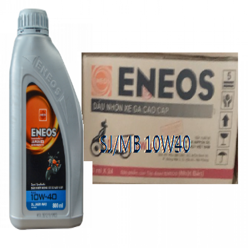 Dầu nhớt bán tổng hợp động cơ 4 kỳ SL, JASO MB SAE 10w40 (0.8Lx24)
