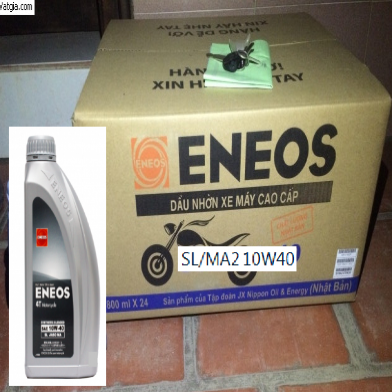 Dầu nhớt bán tổng hợp động cơ 4 kỳ SL, JASO MA2 SAE 10W-40 (0.8Lx24)