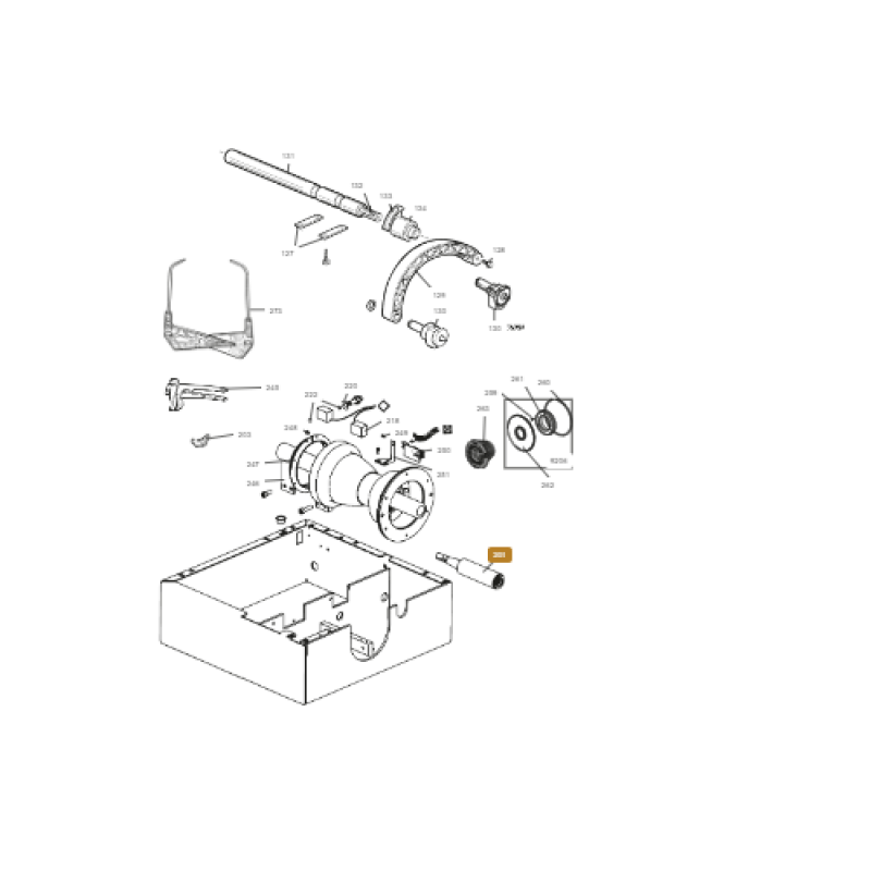 Trục ren giữ bánh xe - Phụ kiện dùng cho máy cân bằng lốp EM9580 PLUS LASERLINE
