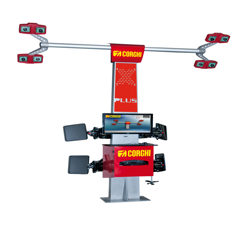 Thiết bị kiểm tra góc đặt bánh xe 3D, 8 camera, tự động - màu đỏ (chưa bao gồm phụ kiện)