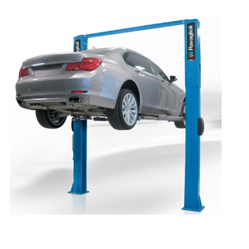 Cầu nâng 2 trụ thủy lực có cổng 4.5 tấn (3 pha, màu xám)