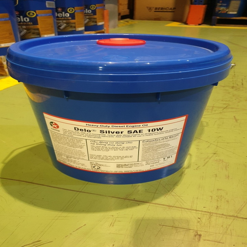 Dầu động cơ ô tô Delo Silver 10w, 18 Lít (Diesel)