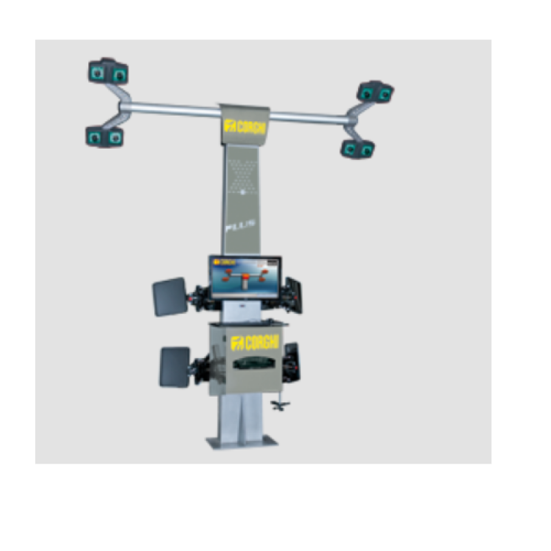 Thiết bị kiểm tra góc đặt bánh xe công nghệ 3D 8 camera xoay tự động (màu xám)