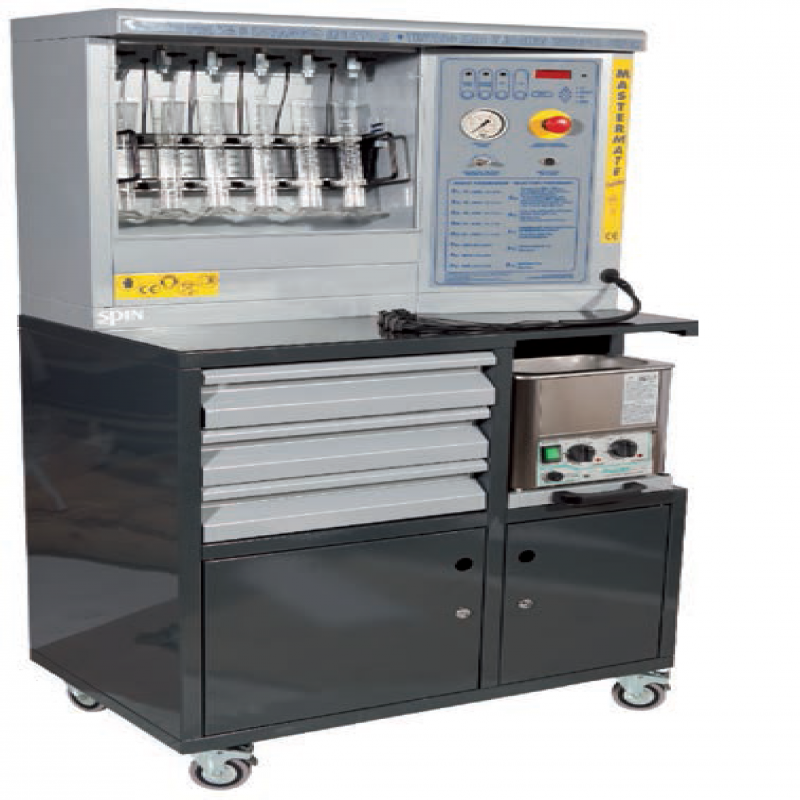 Thiết bị kiểm tra và làm sạch kim phun, 6 kim, 13 chương trình (bao gồm các đầu chuyển đổi)