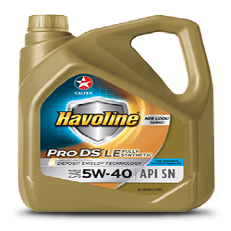 Dầu động cơ ô tô Havoline Full Synthetic LE 5w40, 4 Lít (Xăng và Diesel)