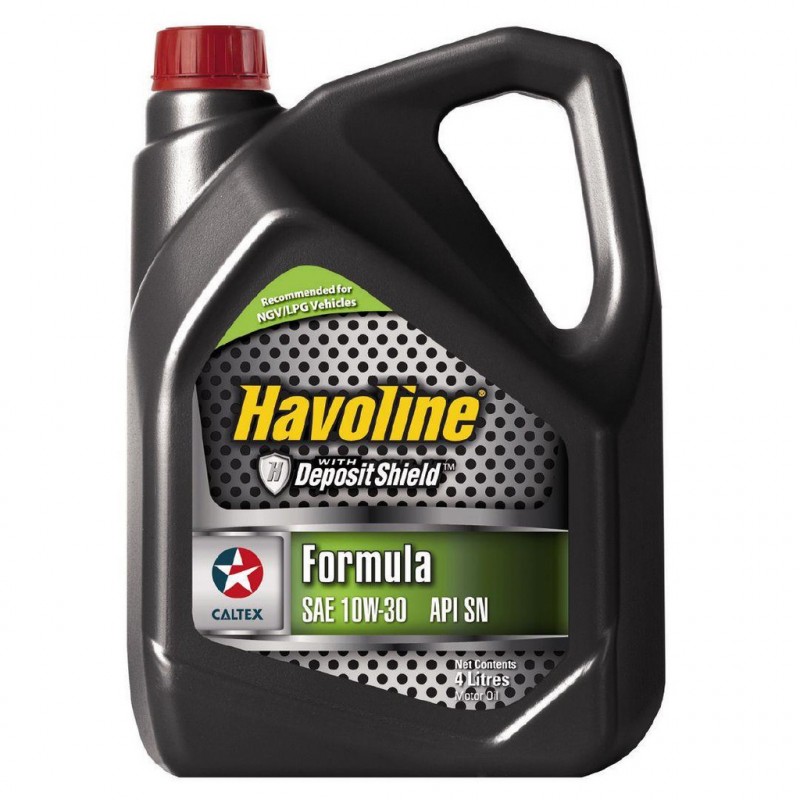 Dầu động cơ ô tô Havoline Formula SN 10w30, 4 Lít (Xăng)