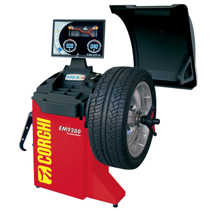 Máy cân bằng lốp xe con (Chưa bao gồm phụ kiện - màu đỏ)