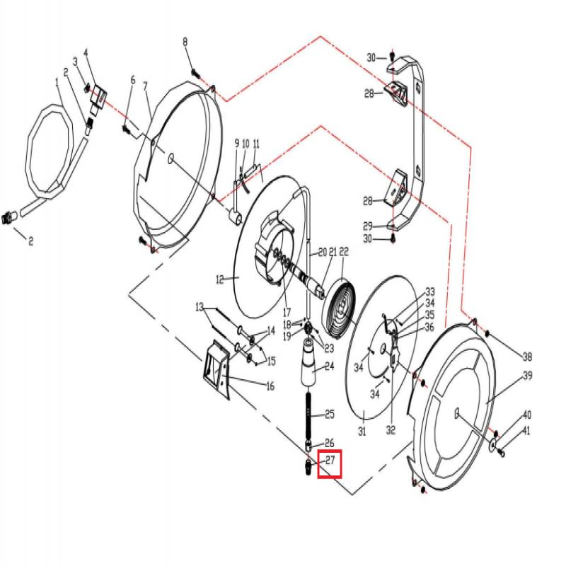Đầu nối - Phụ kiện dùng cho cuộn dây khí nén JAZ-0001B