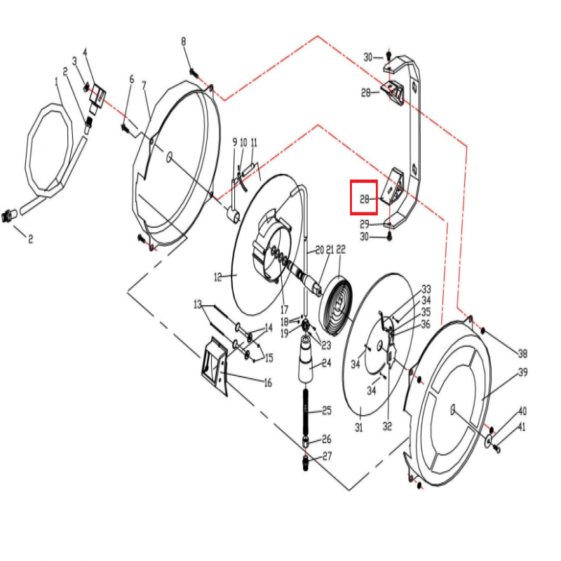 Kẹp đỡ - Phụ kiện dùng cho cuộn dây khí nén JAZ-0001B