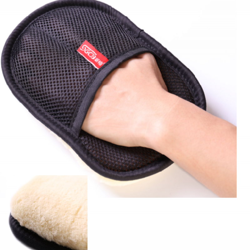 Găng tay rửa xe sợi lông cừu ngắn, Cỡ 245x165 mm