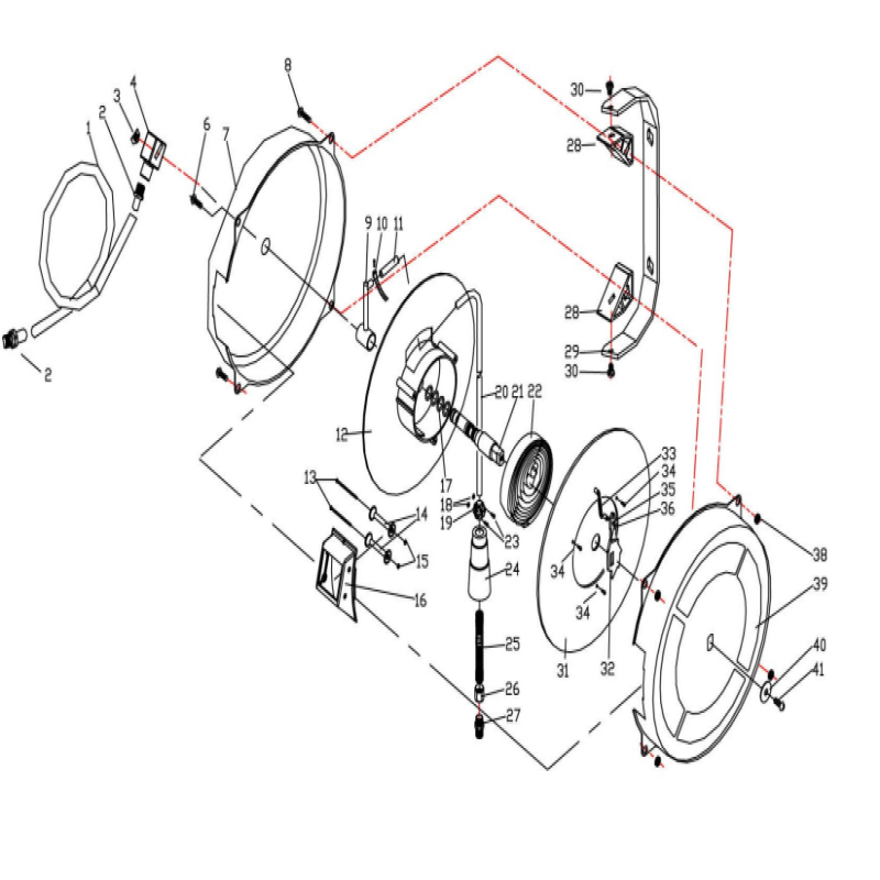 Bu lông bắt khóa hãm dây khí - Phụ kiện dùng cho cuộn dây khí nén JAZ-0001B