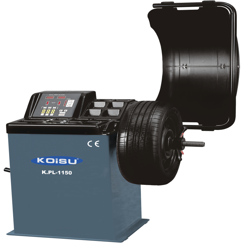 Máy cân bằng lốp xe máy, hiển thị LED (màu ghi RAL7016)