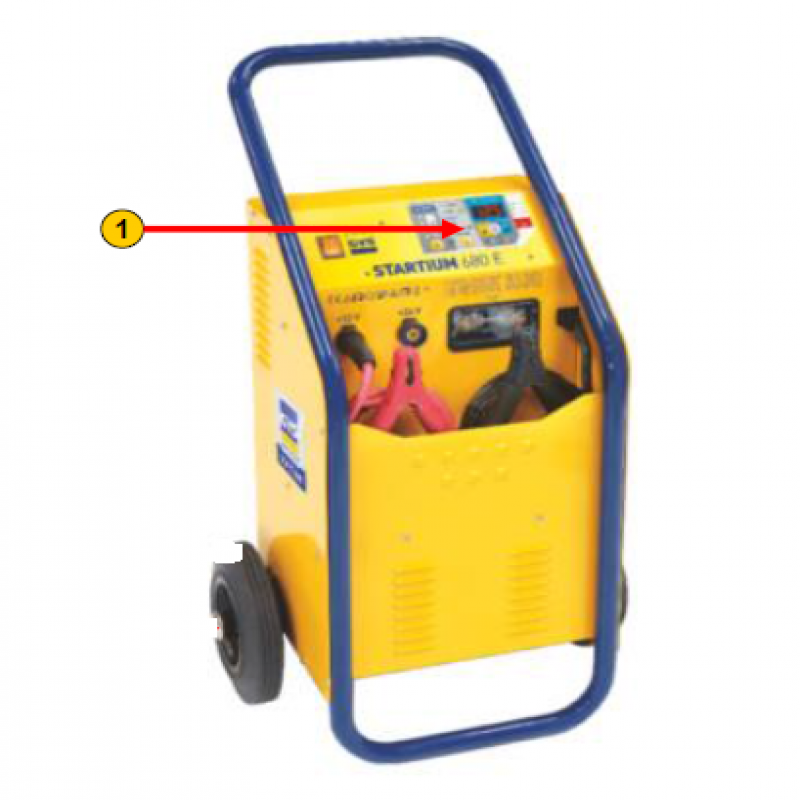 Bàn phím - phụ kiện của thiết bị nạp ắc quy và khởi động đề