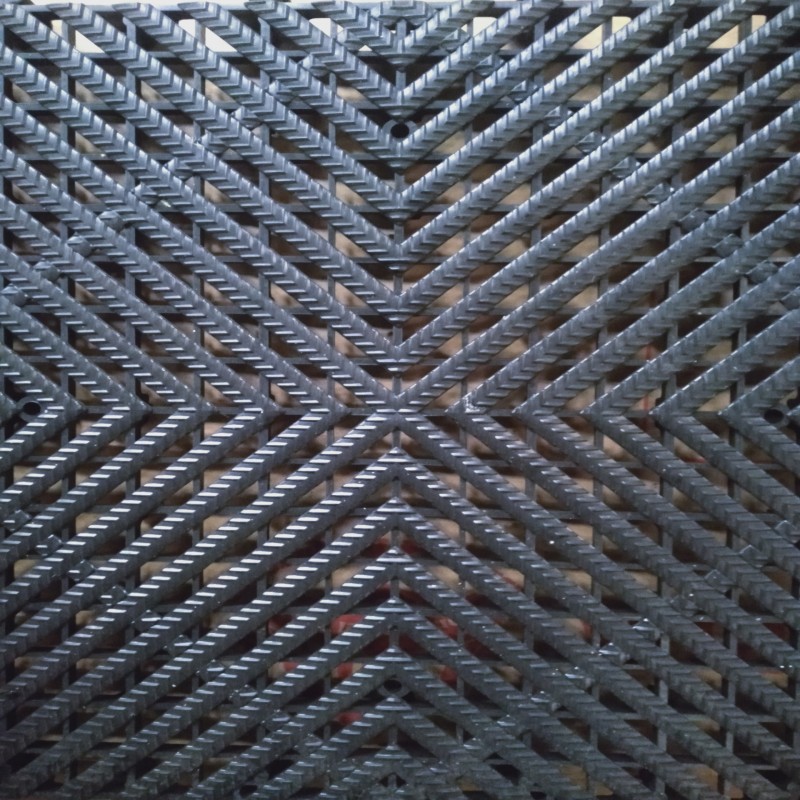 Tấm lót sàn nhựa PP 40 x 40 x 2 cm (màu đen)