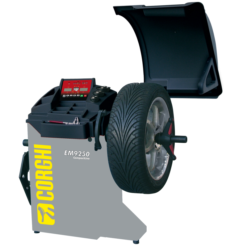 Máy cân bằng lốp xe con, màn hình LCD (màu xám RAL7040)