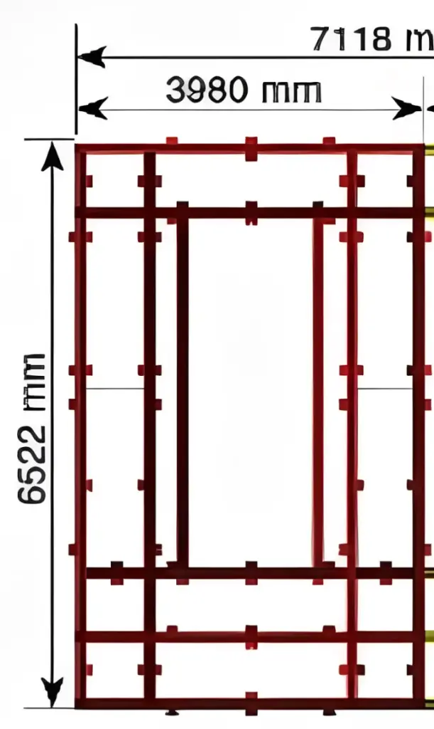 Bệ kéo nắn chìm sàn cho xe con 3980x6522mm