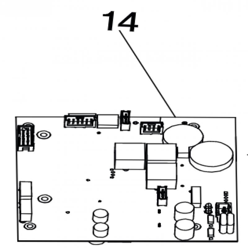 Bảng mạch màn hình - Phụ kiện dùng cho máy ra vào lốp MASTER CODE