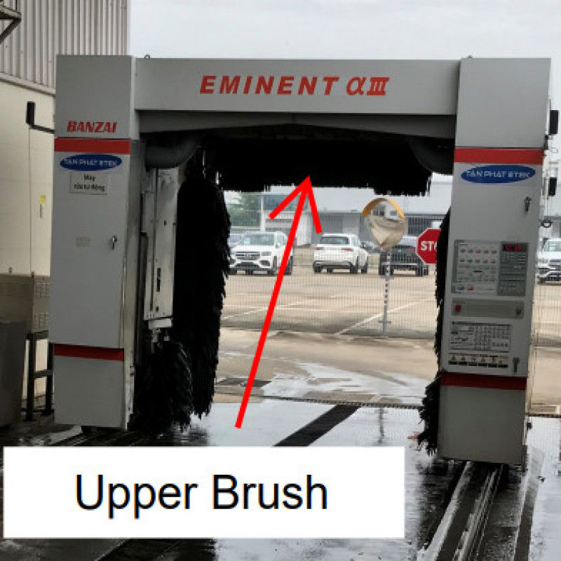 Chổi làm sạch phía trên - phụ kiện của máy rửa xe tự động