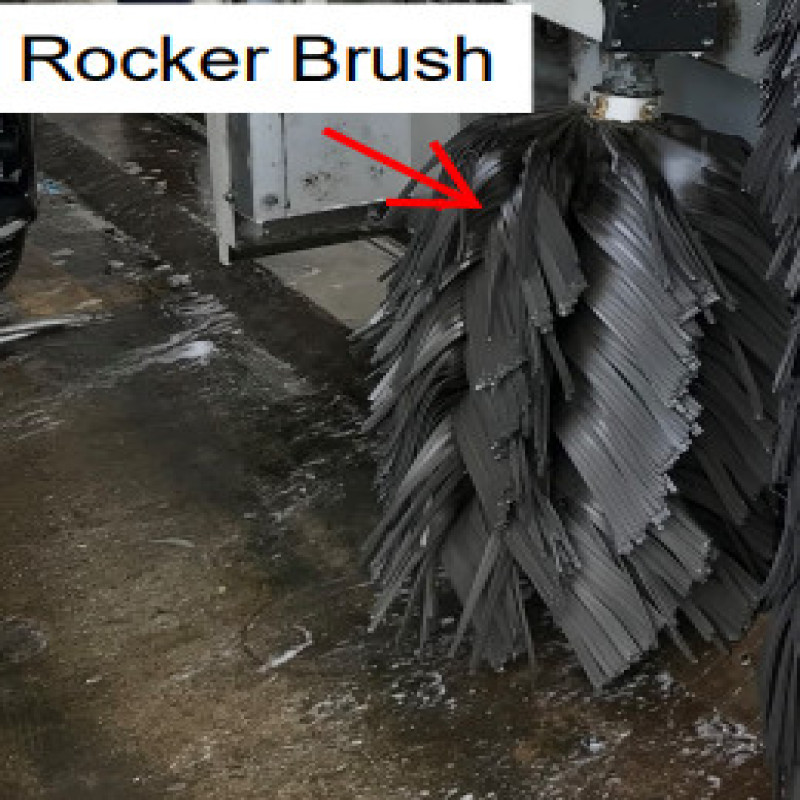 Chổi làm sạch phía dưới và bánh xe - phụ kiện của máy rửa xe tự động