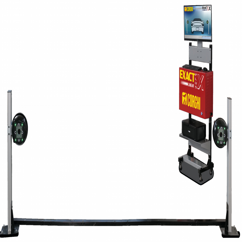 Thiết bị kiểm tra góc đặt bánh xe công nghệ 3D 2 camera cố định (màu đỏ)