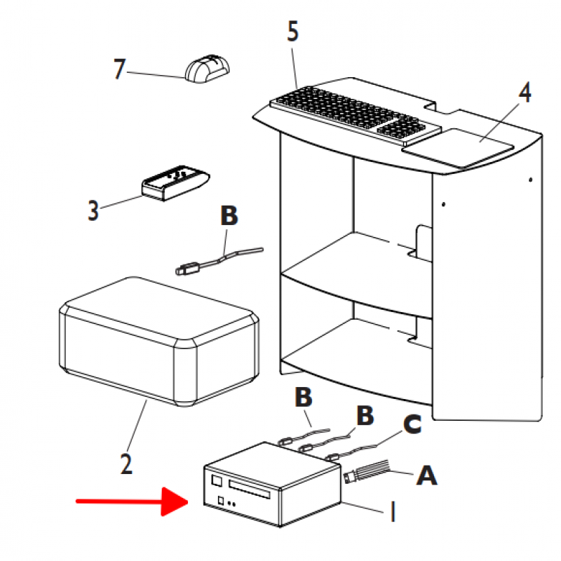 Case máy tính - Phụ kiện dùng cho thiết bị kiểm tra góc đặt bánh xe EXACT BLACKTECH PLUS XR