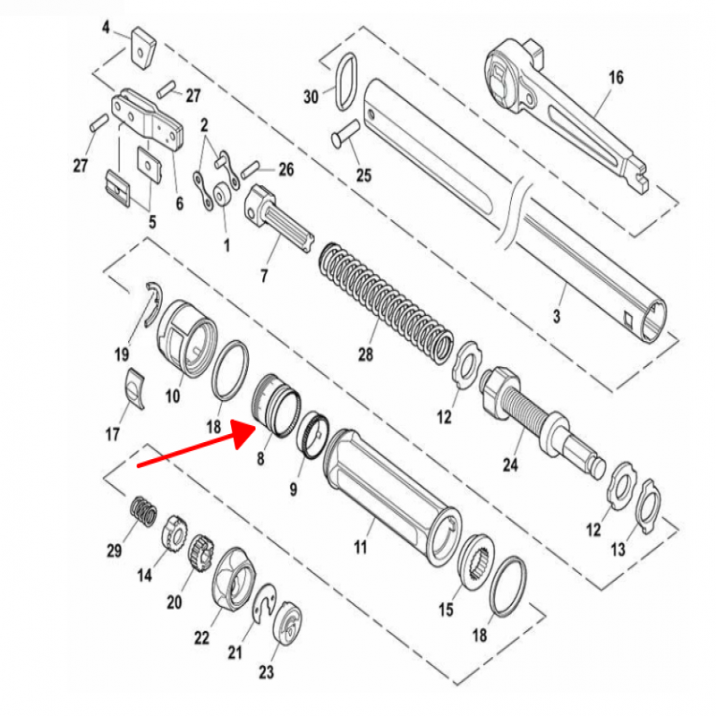 Vòng hiển thị lực đặt - Phụ kiện dùng cho tay cân lực 606/10X