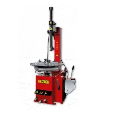 Máy ra vào lốp xe con với tay hỗ trợ (màu đỏ RAL3002)