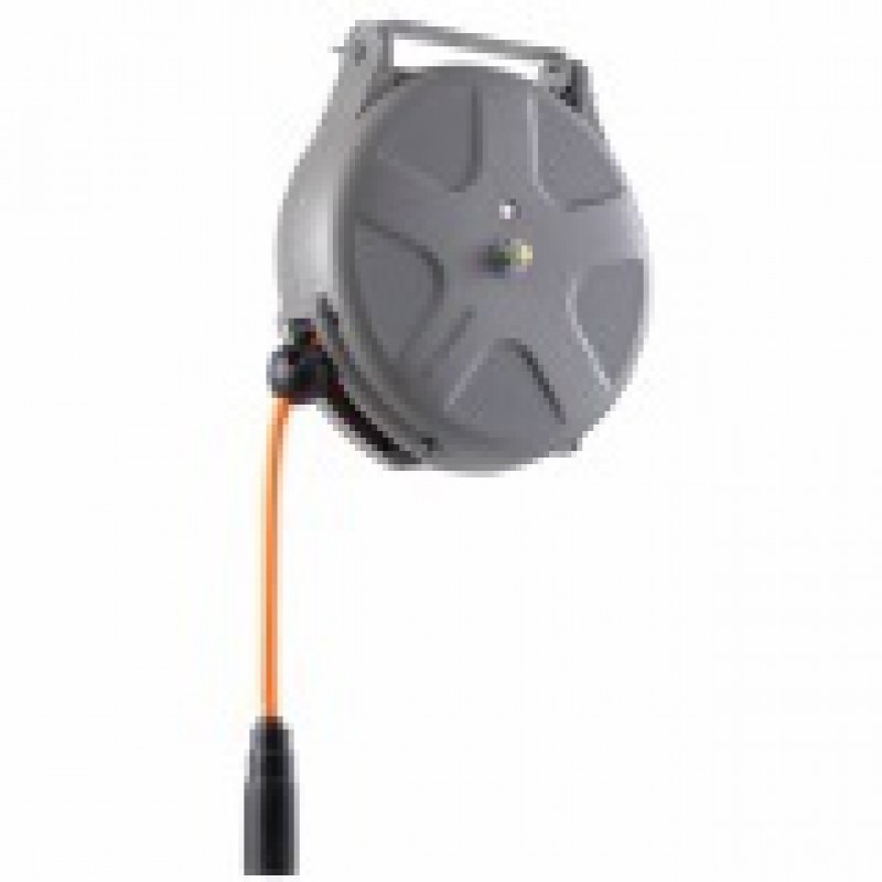 Cuộn dây khí nén (có hộp) 14 bar, đường kính 8 mm, dài 10m có chụp bảo vệ, dễ dàng thay thế dây (màu xám)