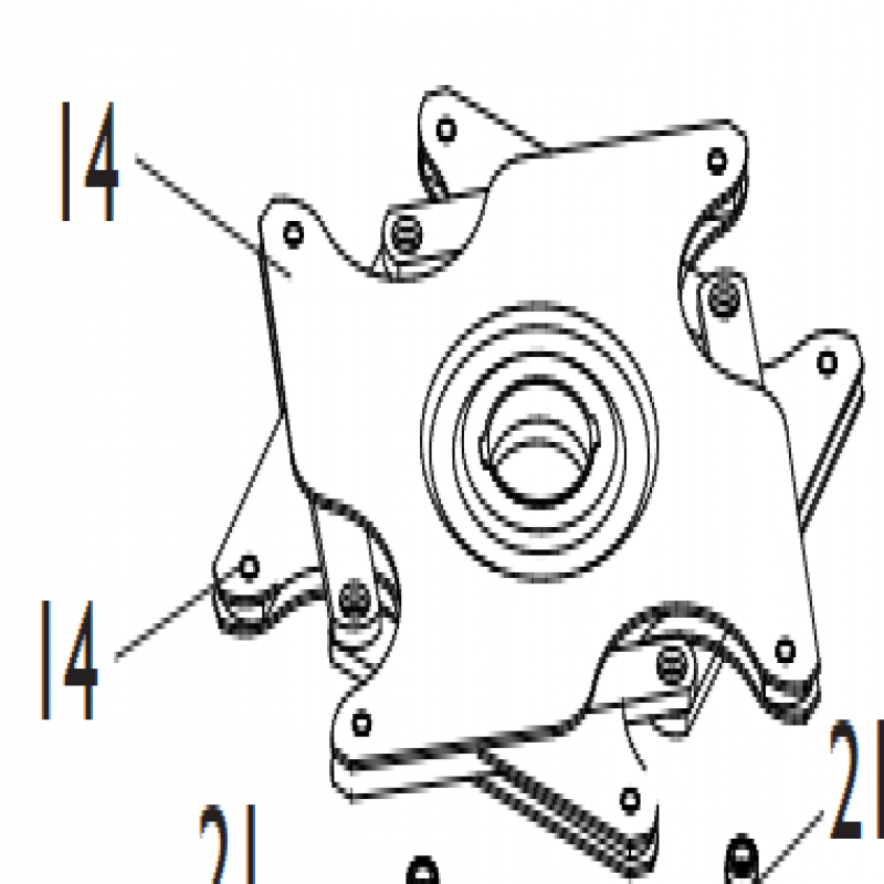 Thanh điều khiển mạch bích - Phụ kiện dùng cho máy ra vào lốp A2025LL