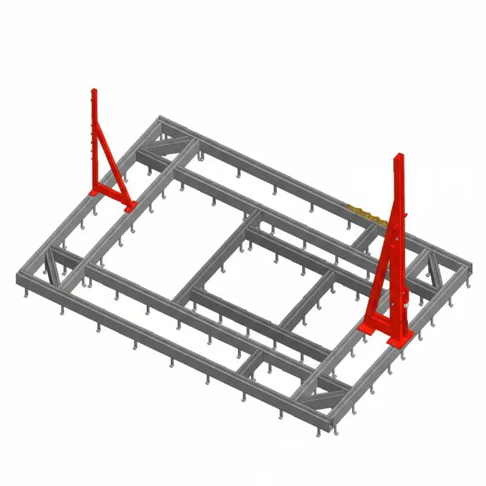 Bệ kéo nắn chìm sàn cho xe con, 4000x6000mm