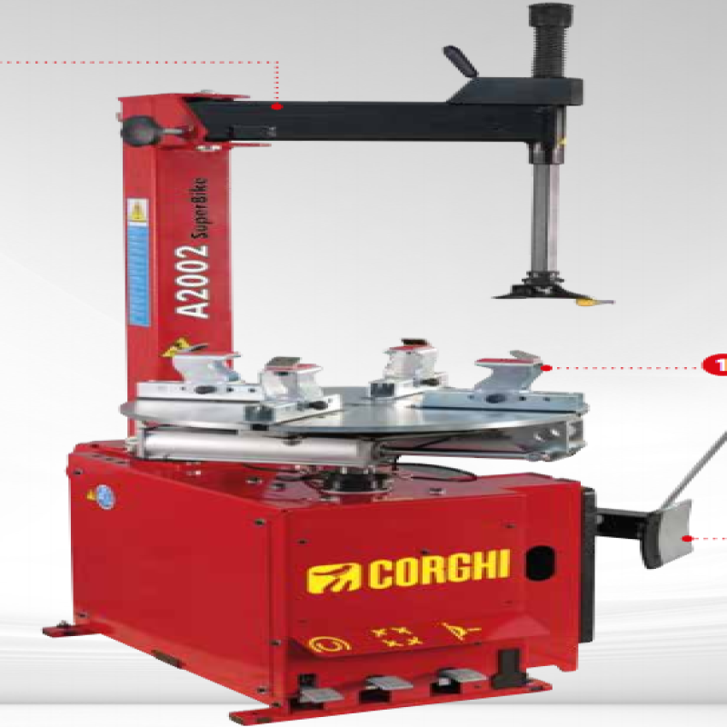 Máy ra vào lốp xe máy (1 pha, màu đỏ RAL 3002)