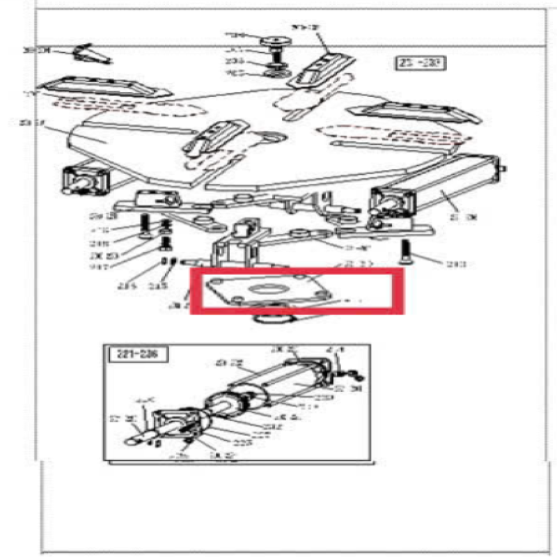 Tấm gắn kẹp mâm - Phụ kiện dùng cho máy ra vào lốp với tay hỗ trợ