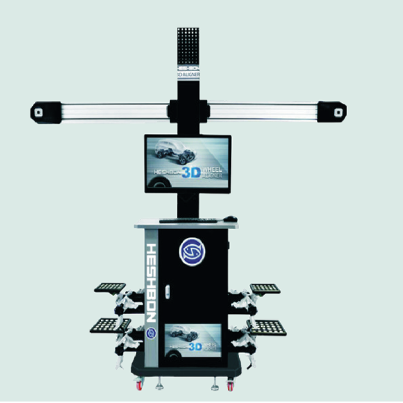 Thiết bị kiểm tra góc đặt bánh xe công nghệ 3D 2 camera, kẹp vành