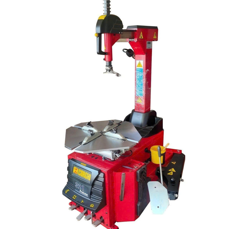 Máy ra vào lốp xe con, khóa khí mỏ vịt (1 pha, màu đỏ RAL 3002)