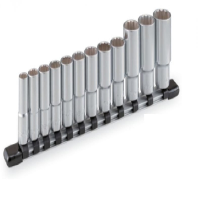 Bộ khẩu dài 3/8" hoa thị, 12 chi tiết (10 - 24 mm)