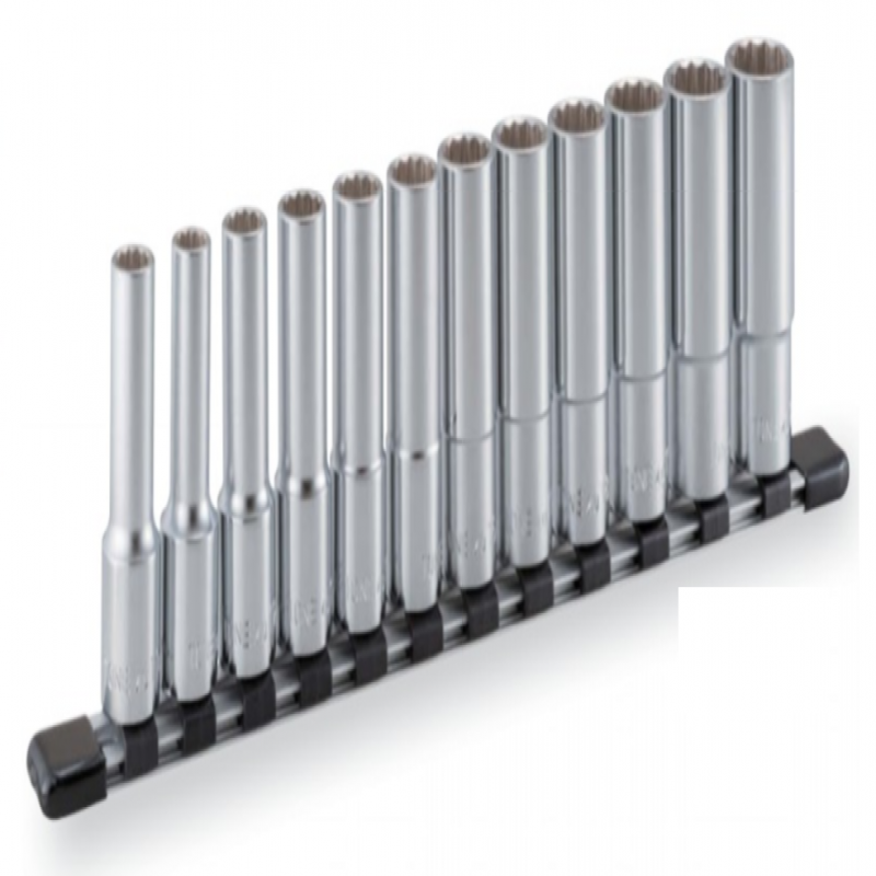 Bộ khẩu dài 1/2" hoa thị, 12 chi tiết (10 - 21 mm)