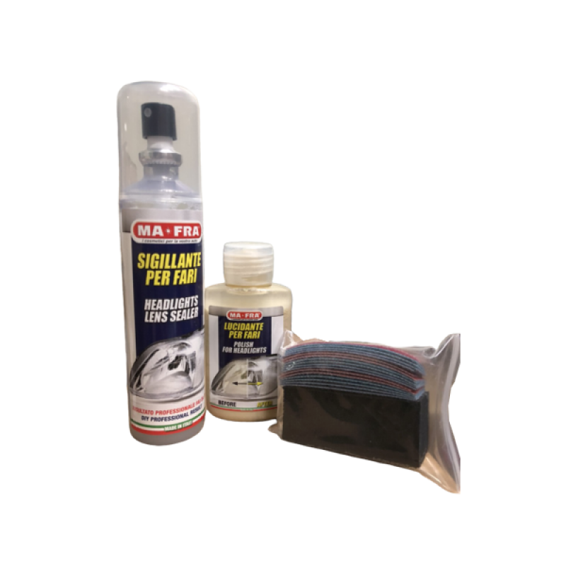 Bộ hóa chất phục hồi đèn pha REGENERA HEADLIGHT RESTORATION KIT (6 chi tiết)