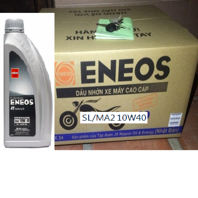 Dầu nhớt bán tổng hợp động cơ 4 kỳ SL, JASO MA2 SAE 10w40 (1Lx24)
