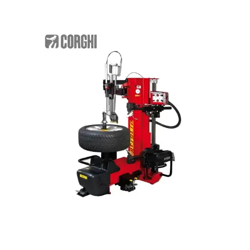 [COGI-ARTIGLIO500] Máy ra vào lốp xe con không sử dụng lơ via (1 pha, màu đỏ RAL 3002) (bao gồm guốc ép)