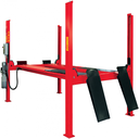 Cầu nâng 4 trụ 4 Tấn, Kiểm tra góc đặt bánh xe, 3 pha, màu đỏ (bao gồm đĩa lái Italy và bộ phụ kiện)