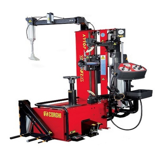 [COGI-0-1111623216] Máy ra vào lốp xe con điều khiển tự động, màu đỏ