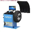 Máy cân bằng lốp xe con, hiển thị LCD, tự động đo nhập kích thước (màu xanh)