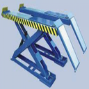 Cầu nâng cắt kéo kiểm tra góc đặt bánh xe 4.5 tấn, lắp nổi (3 pha, màu xanh RAL 3166, chưa gồm đĩa lái)