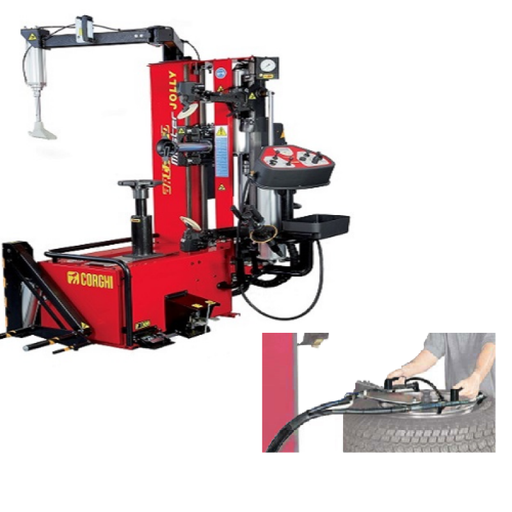 [COGI-MASTERJOLLY] Máy ra vào lốp xe con điều khiển tự động, màu đỏ (bao gồm bộ phụ kiện hỗ trợ tách lốp)