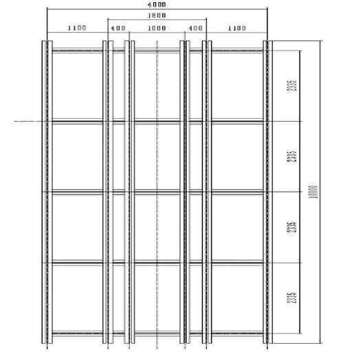 [CH-G6-4700X10000-MN] Bệ kéo nắn chìm sàn cho xe khách 4700x10000mm