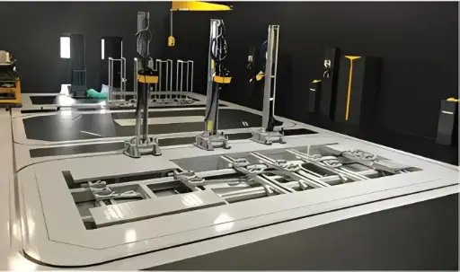 [SPNE-90DAYTONA2] Bệ kéo nắn chìm sàn cho xe con 3490 x 6560 mm (Bao gồm 2 khung nối bệ)